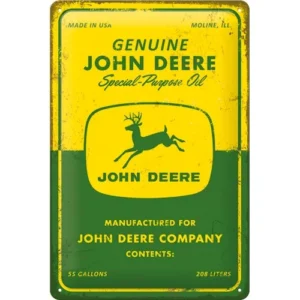Sign 20 x 30 cm John Deere Special Purpose Oil